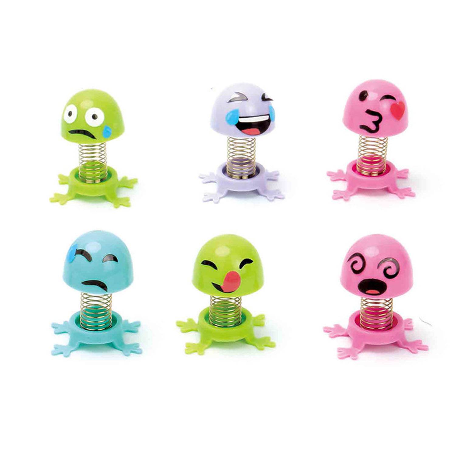 Compact Cute Plastic Bouncing Spring Toy Desk Ornament 1