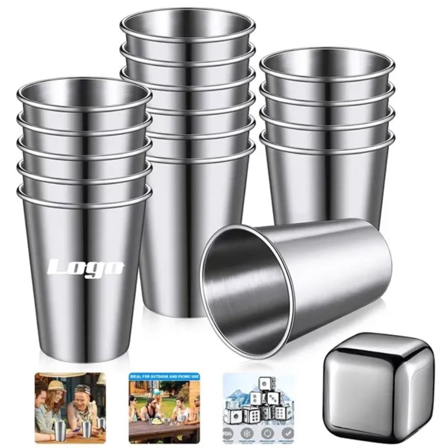 16oz Stainless Steel Pint Cup 1