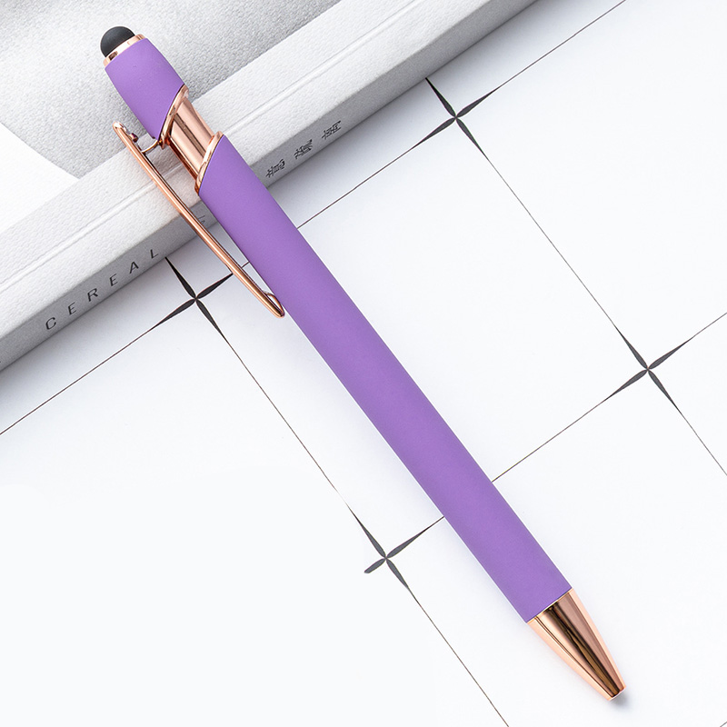 Soft Touch Aluminum Stylus Ballpoint Pen 6
