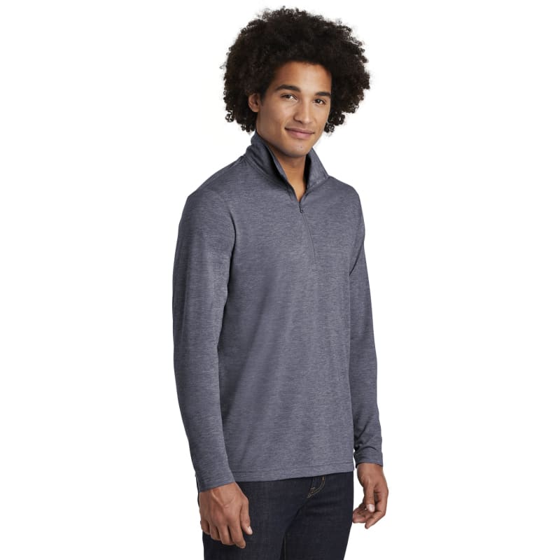 Sport-Tek PosiCharge Tri-Blend Wicking 1/4-Zip Pullover., custom hoodie or sweatshirt with logo imprint 6