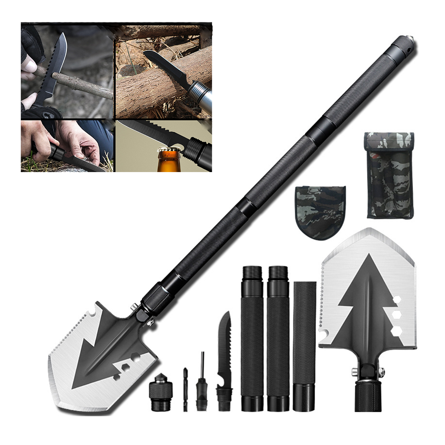 Shovel With Heavy Duty Carbon Steel Head 3