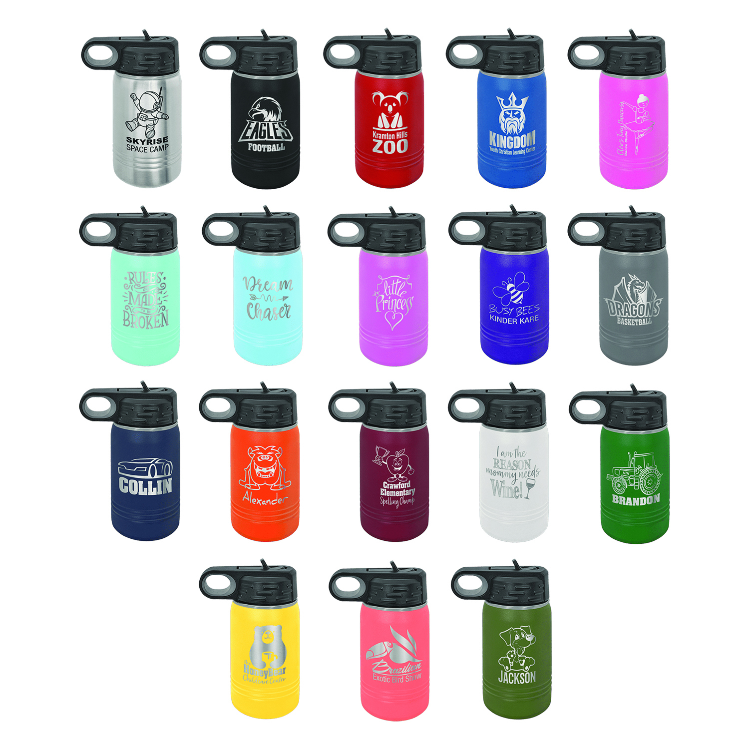 Polar Camel 12oz Stainless Steel Water Bottle