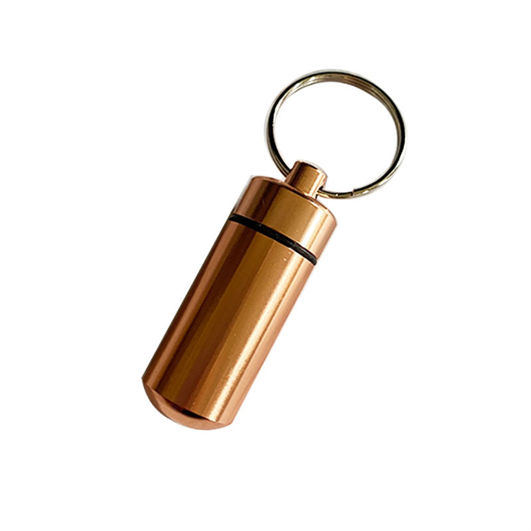 Waterproof Aluminum Pill Box Case With Keychain 13