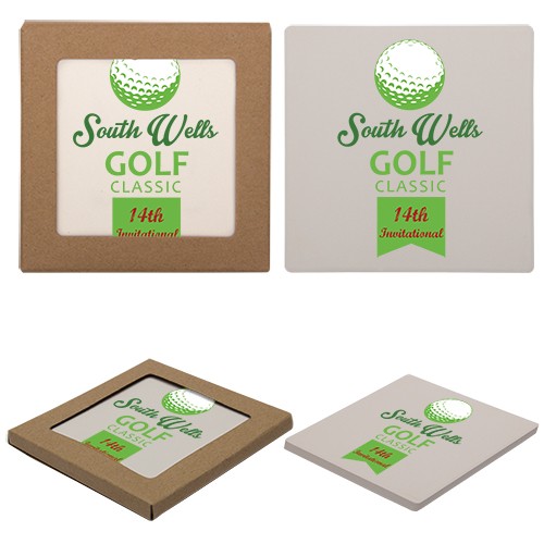 Single Square Stone Coaster