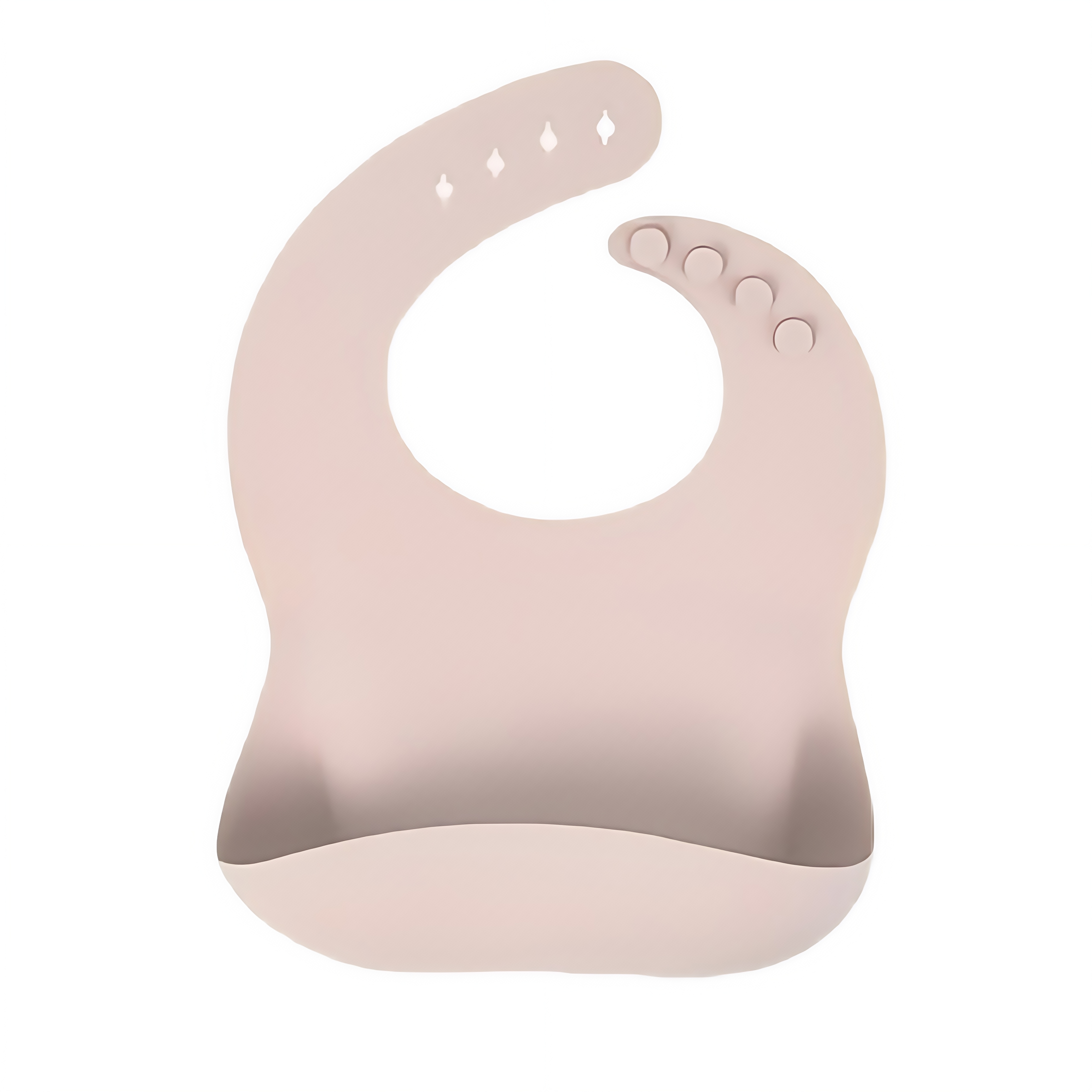 3D Curved Silicone Baby Bib with 4 Adjustable Straps 12