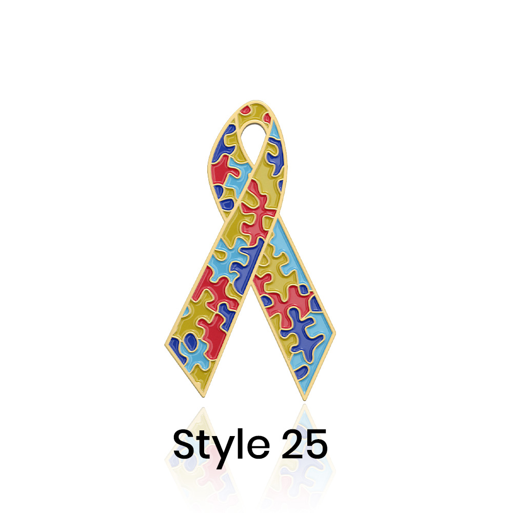 Stock Awareness Ribbon Lapel Pins 8