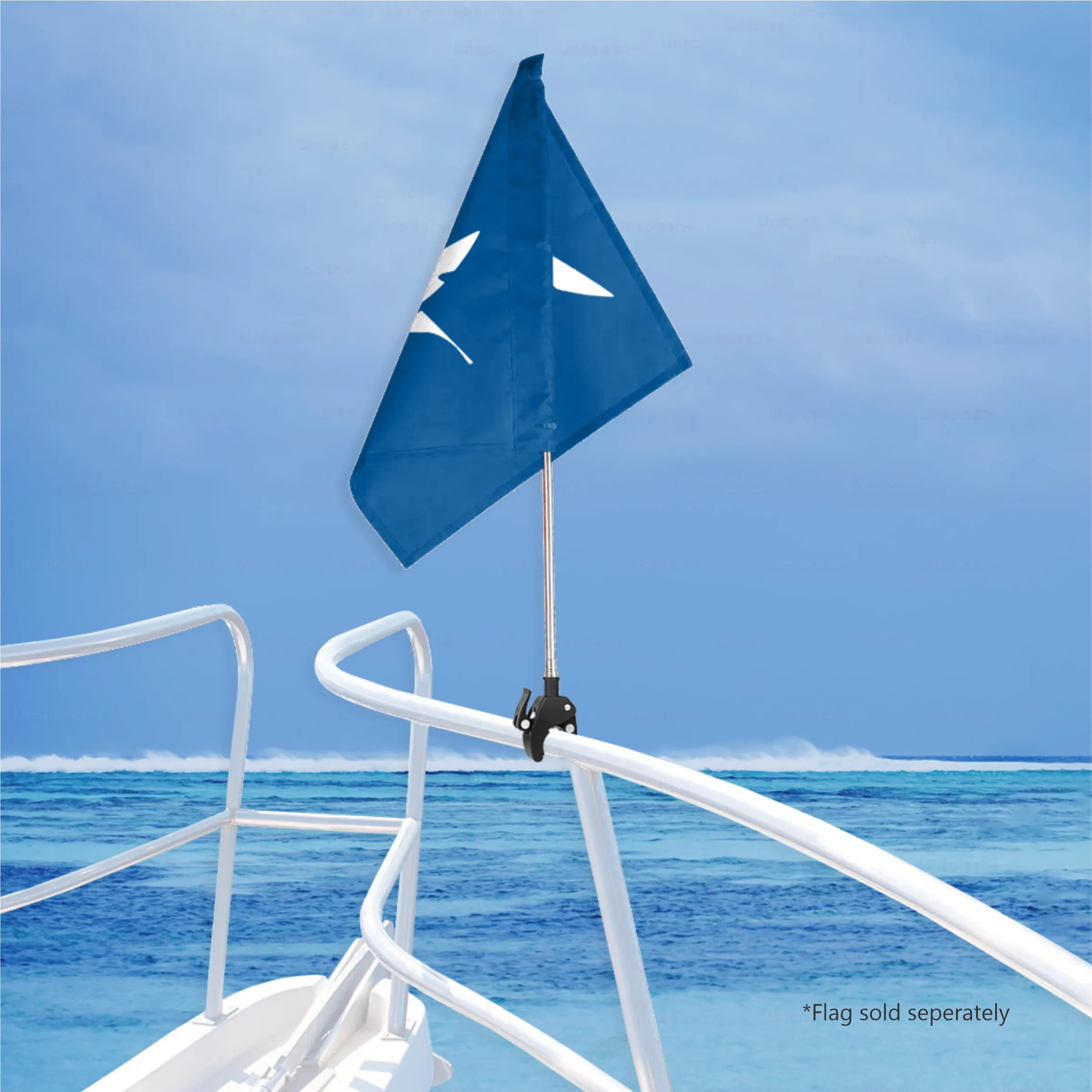 48" Telescopic Boat Flag Pole 10