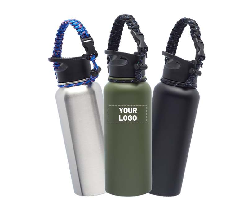 Stainless Steel Water Bottles with Carrying Strap, 34 oz. 6