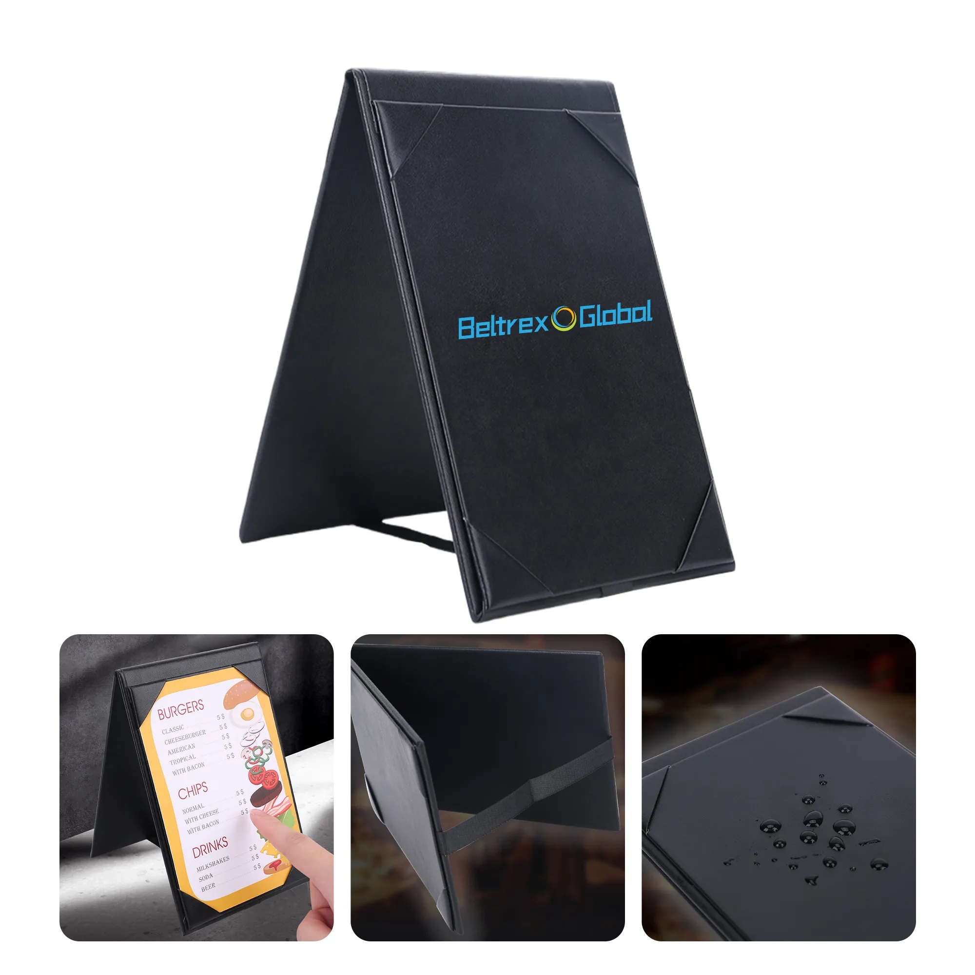 PU Leather Menu Holder for Hotels and Cafes 1