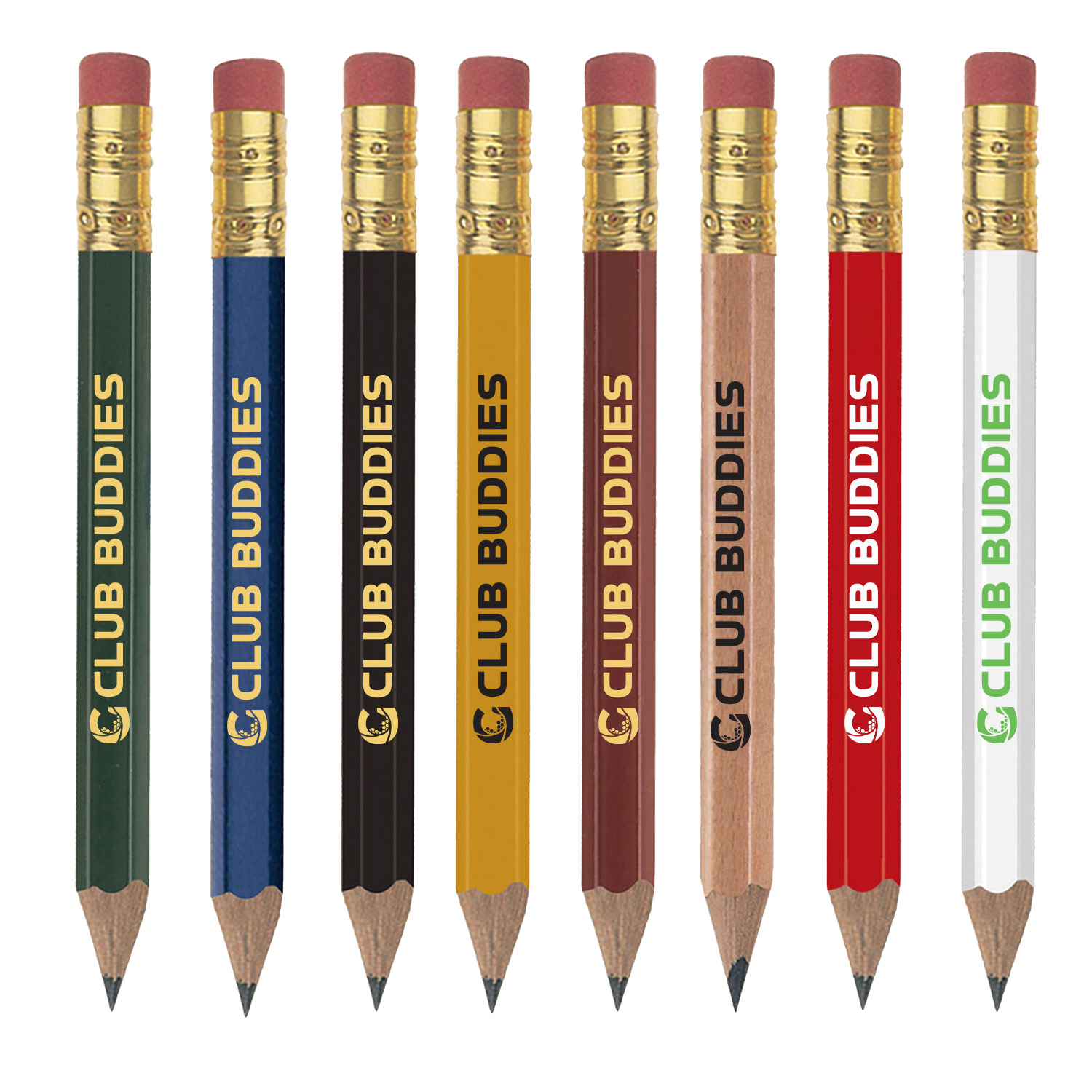 Golf Pencil (Hexagonal) with Eraser 4