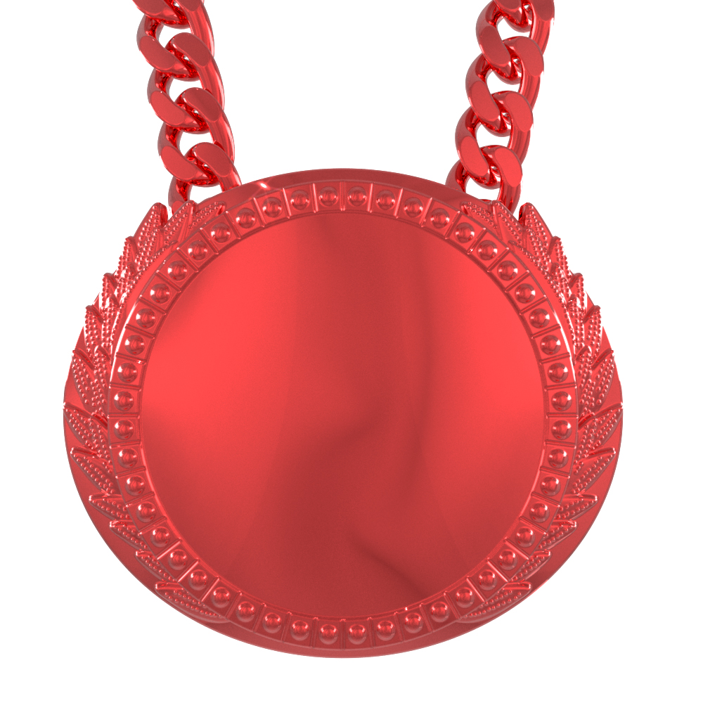 Express Vibraprint® Lite Champ Chain Medal w/ Plastic Chain 6
