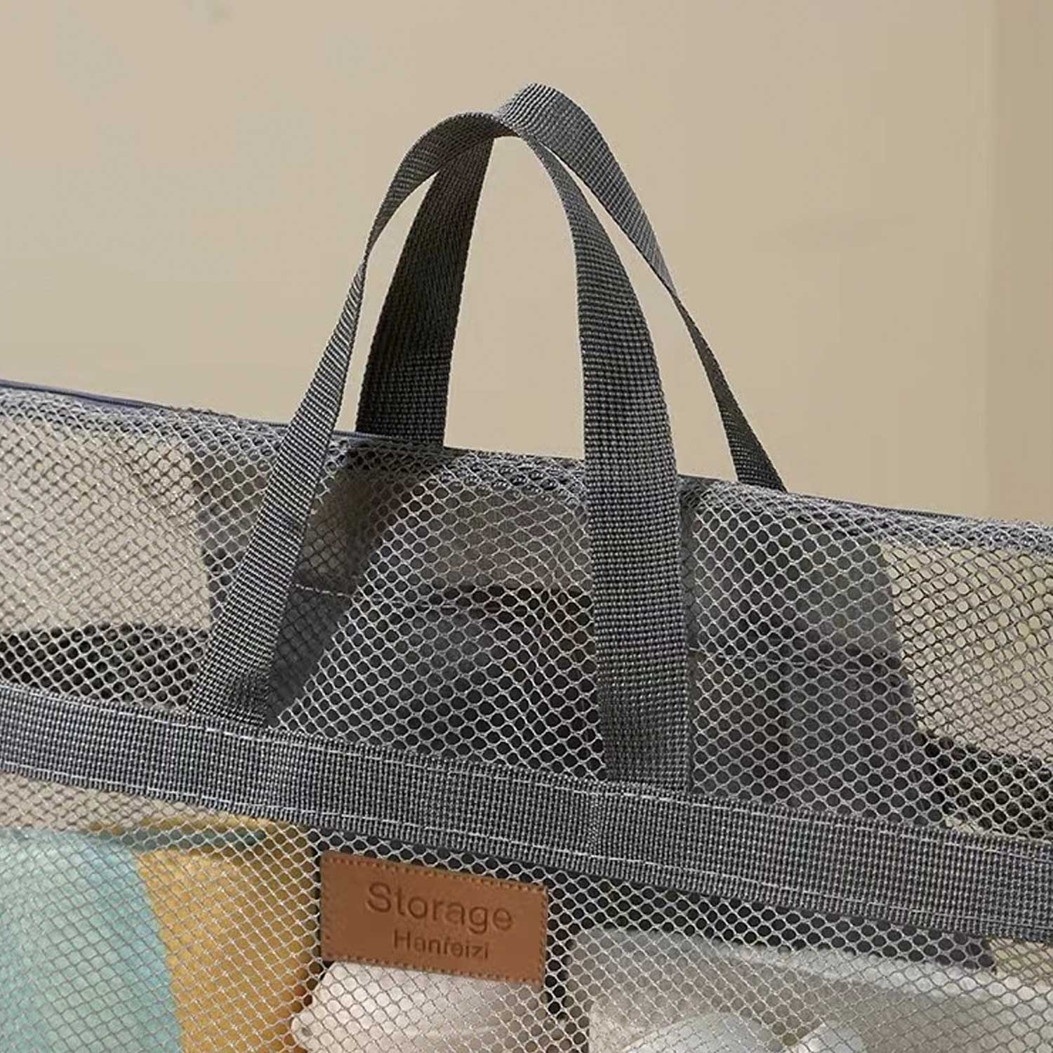 Swim & Travel Organizer Mesh Zipper Beach Tote Bag 7