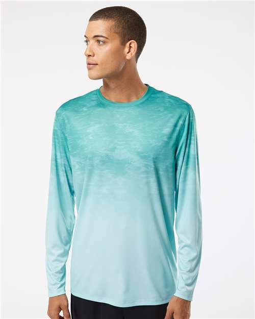 Unisex Montauk Oceanic Fade Performance Long Sleeve T-Shirt - 229 6