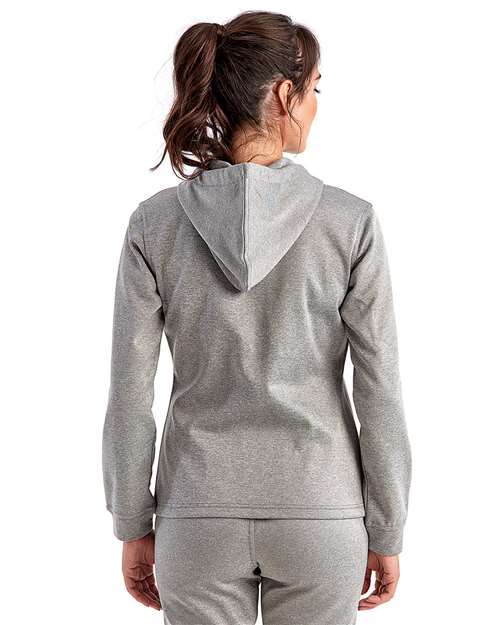Women's Spun Dyed Full-Zip Hooded Sweatshirt - TD498 14