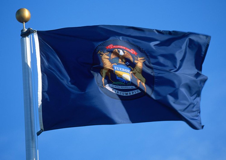 Michigan State Flag - 4' x 6' - Polyester 1