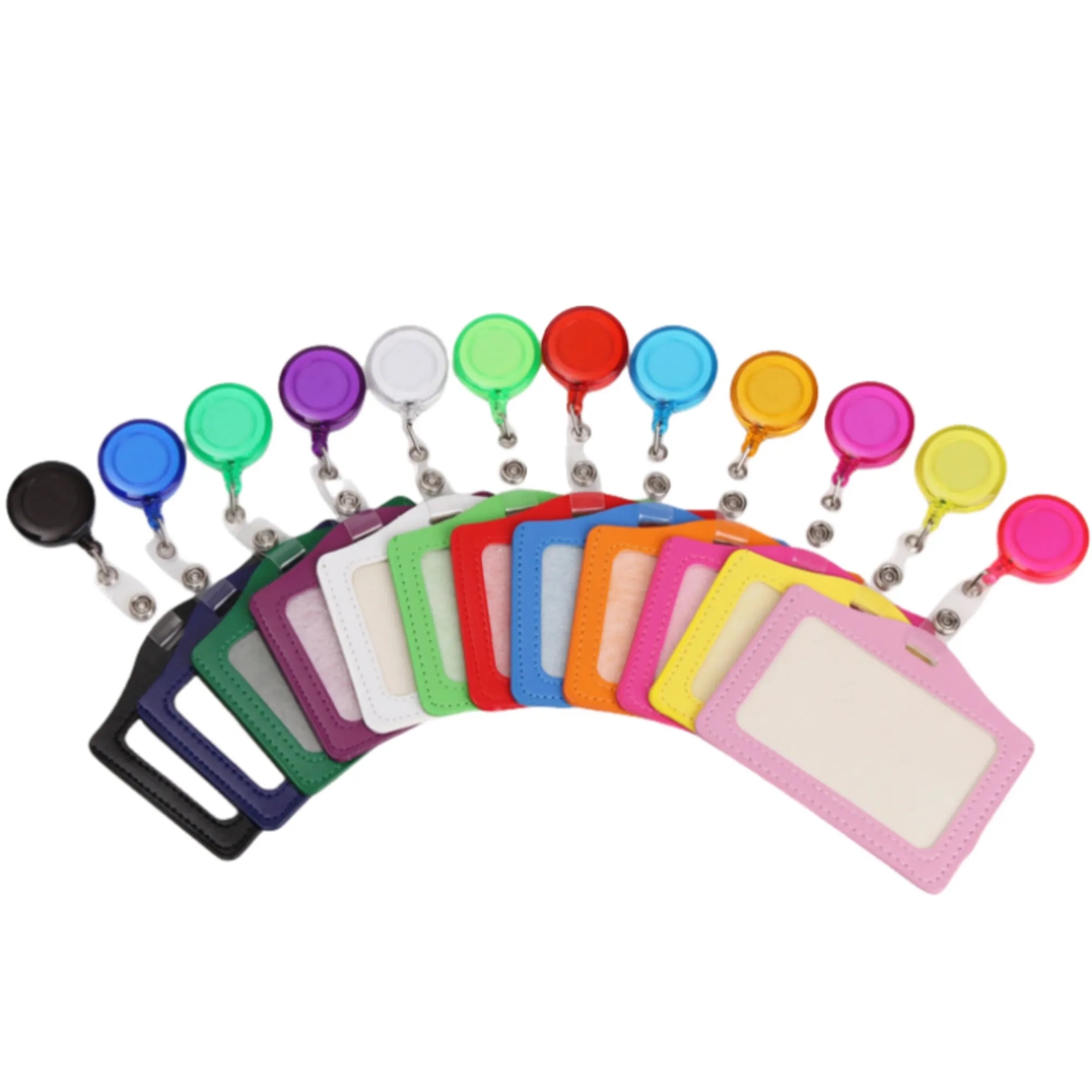 Business ID Card Badge Holder with Retractable Clip 6
