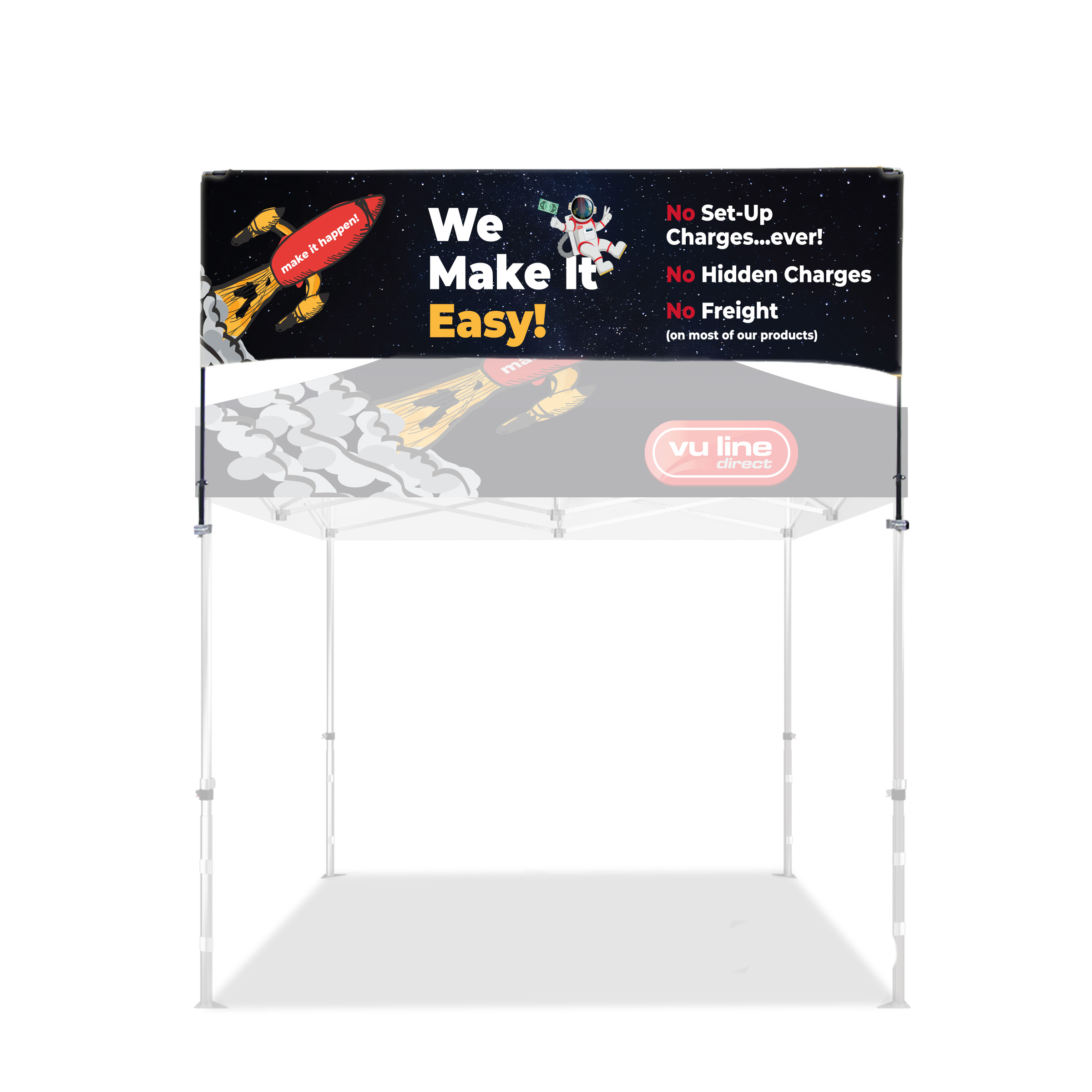 10'x10' TENT BILLBOARD BANNER