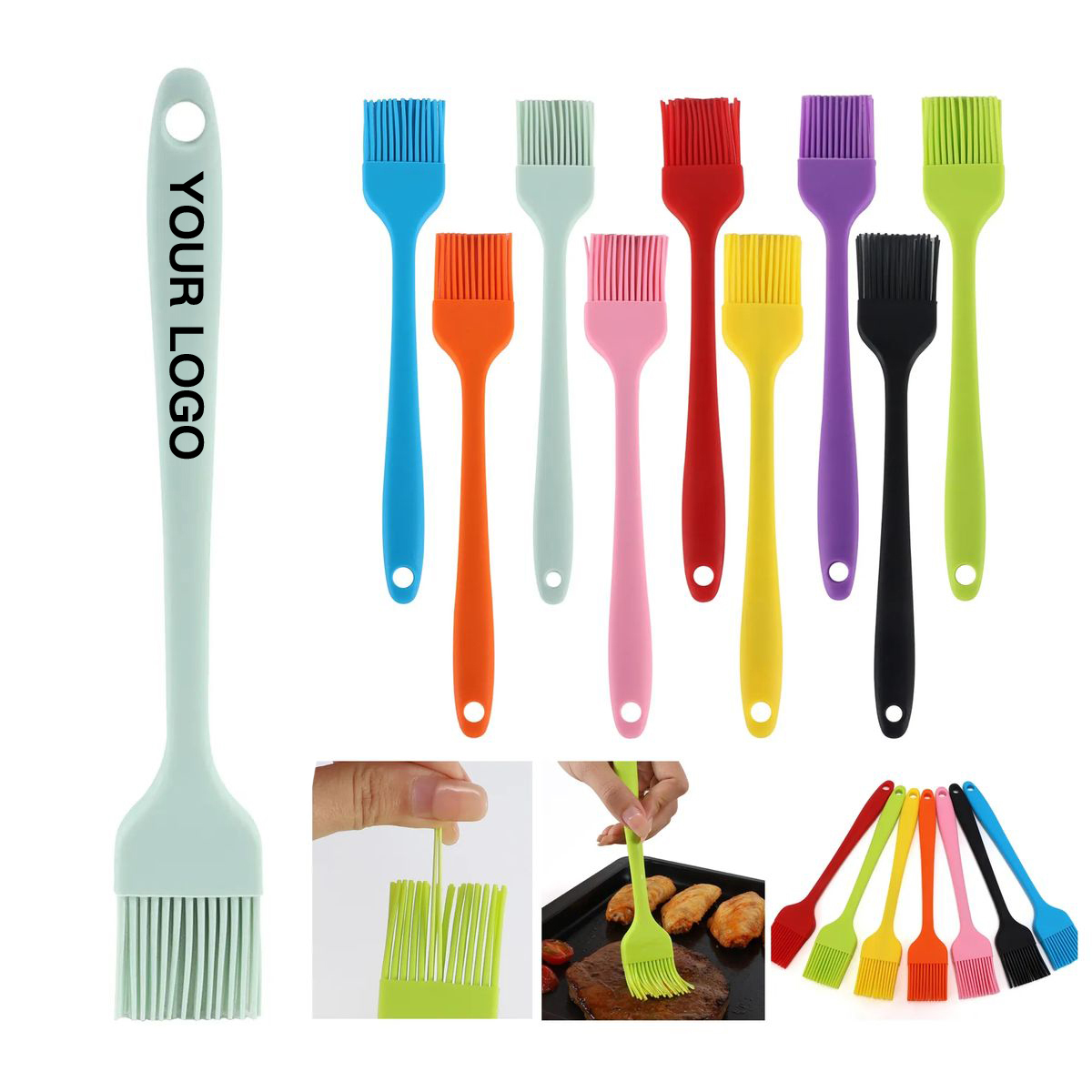 Grill Brush with Silicone Bristles 2