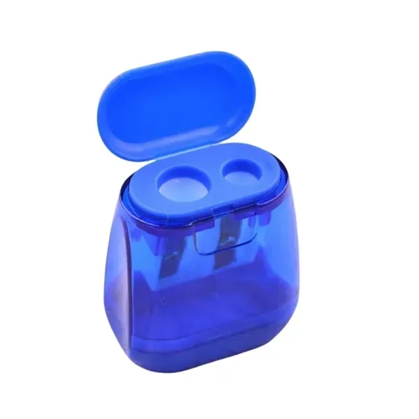 Compact Dual Hole Pencil Sharpener - Portable Design 2