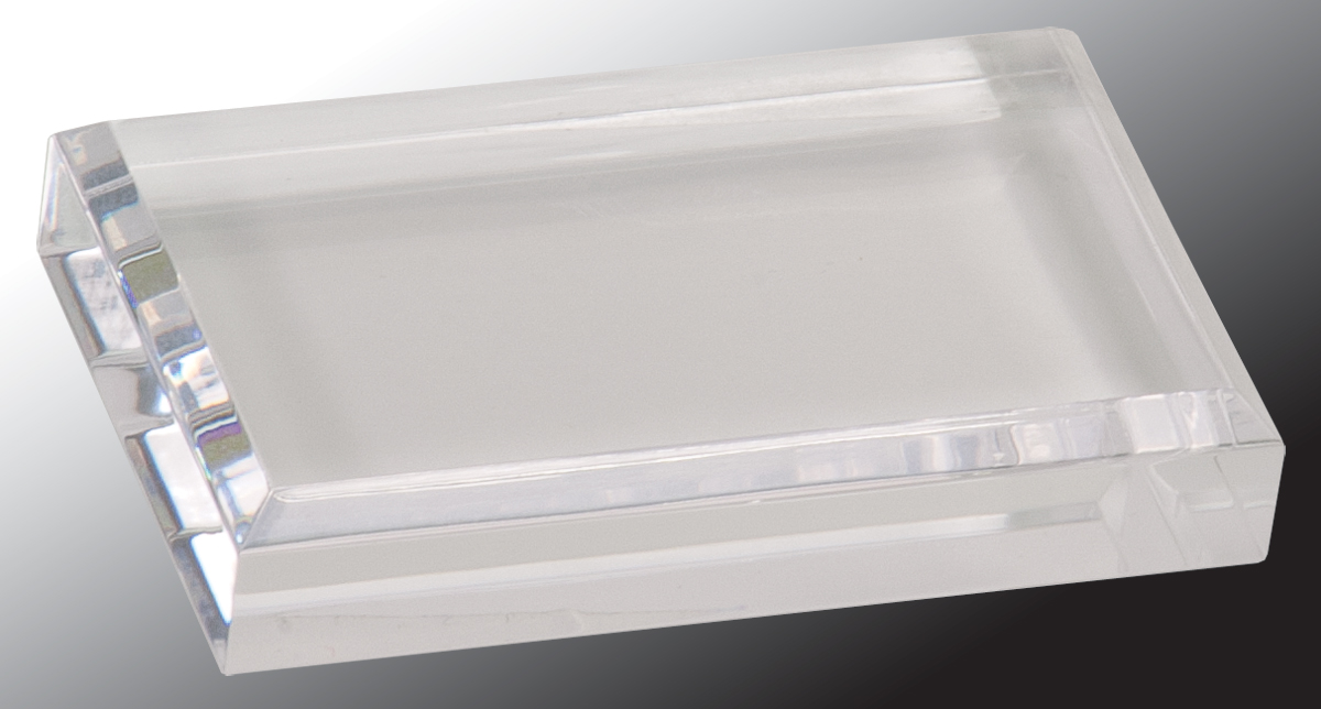 4" x 2 1/2" Clear Acrylic Paperweight Award