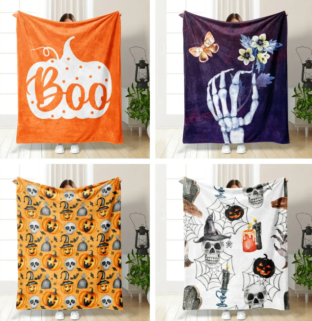 Halloween Flannel Blanket 4