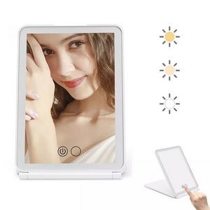 Foldable Rechargeable Mirror W/ Led Light 1