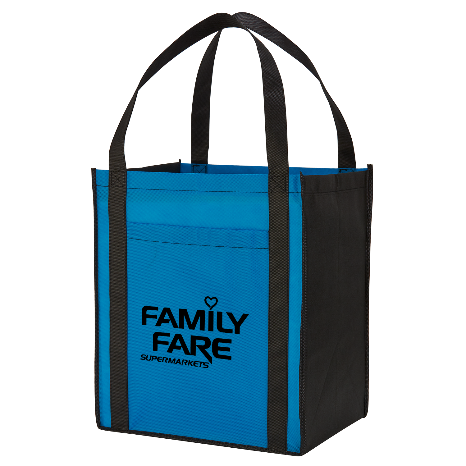 Large Non-Woven Grocery Tote Bag w/ Pocket 2