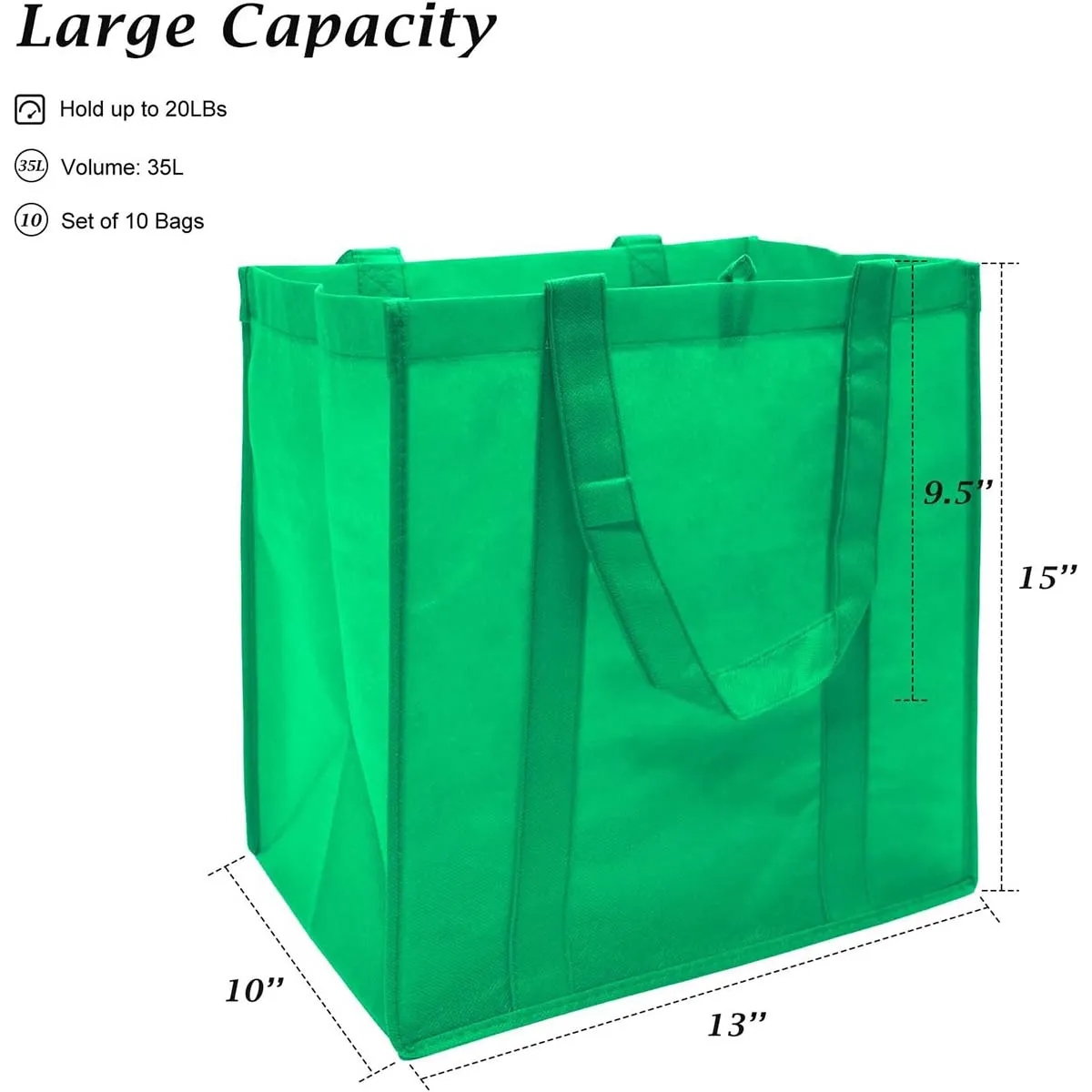 Custom Durable Large Capacity Reusable NonWoven Shopping Bag 2