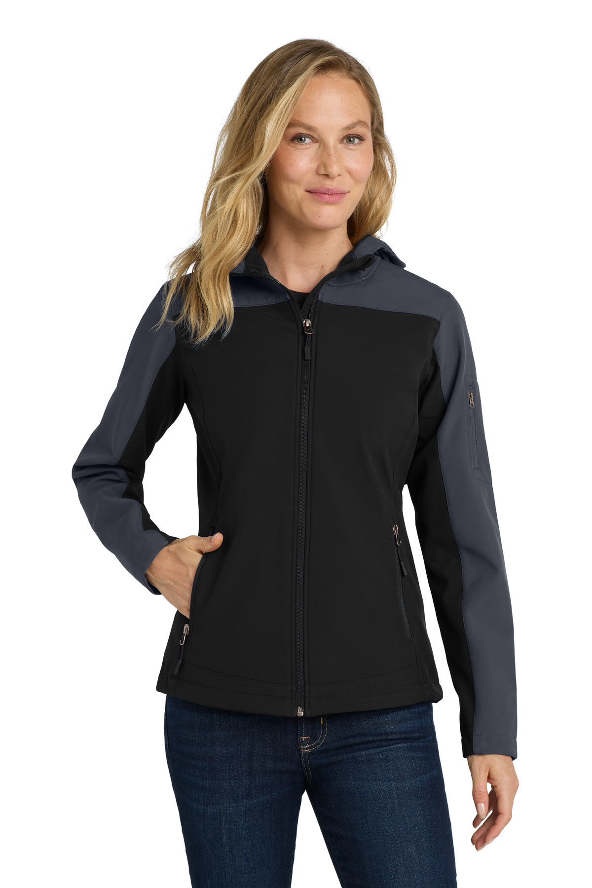 Port Authority Women's Hooded Core Soft Shell Jacket. L335 33