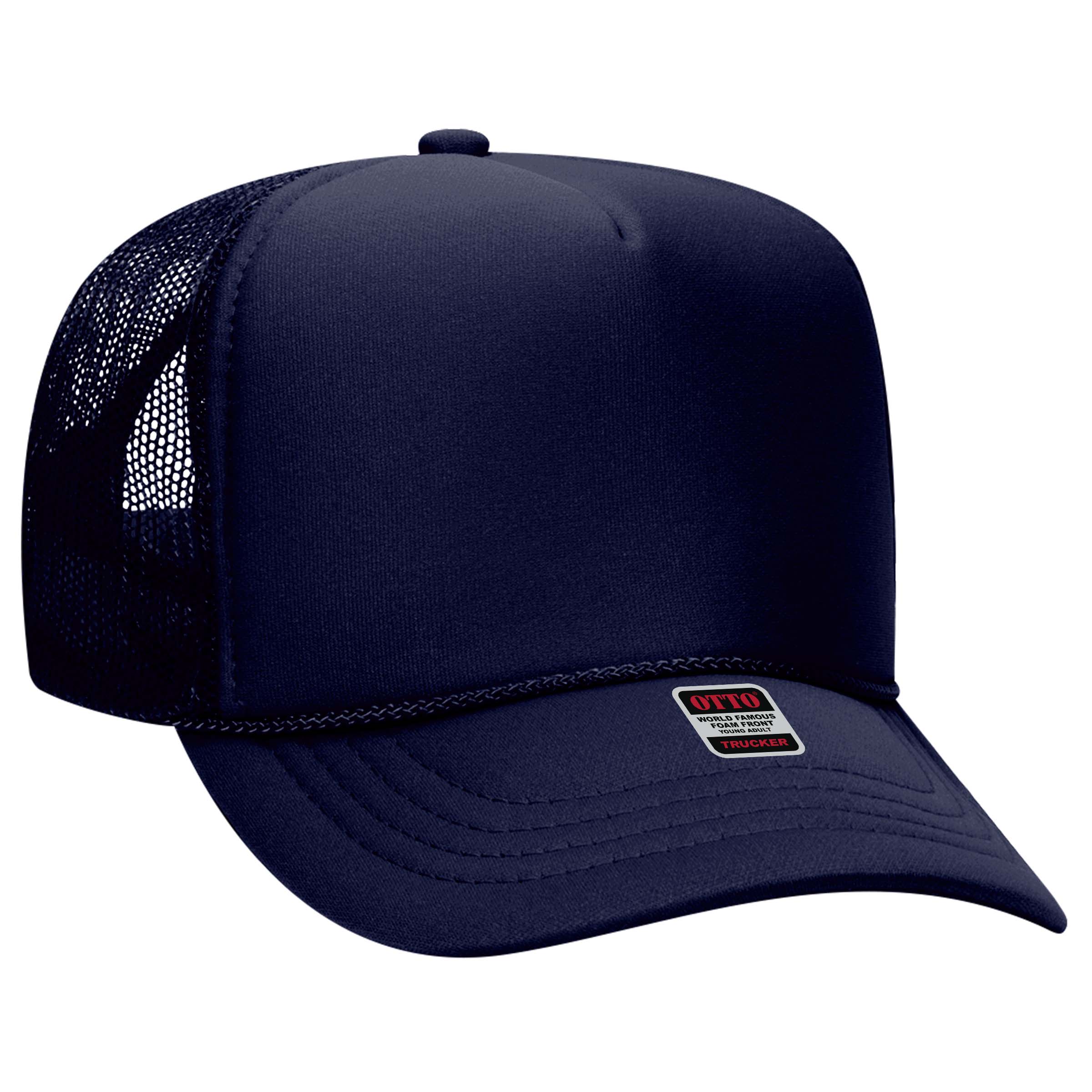 OTTO CAP® 5 Panel High Crown Mesh Back Trucker Hat 135