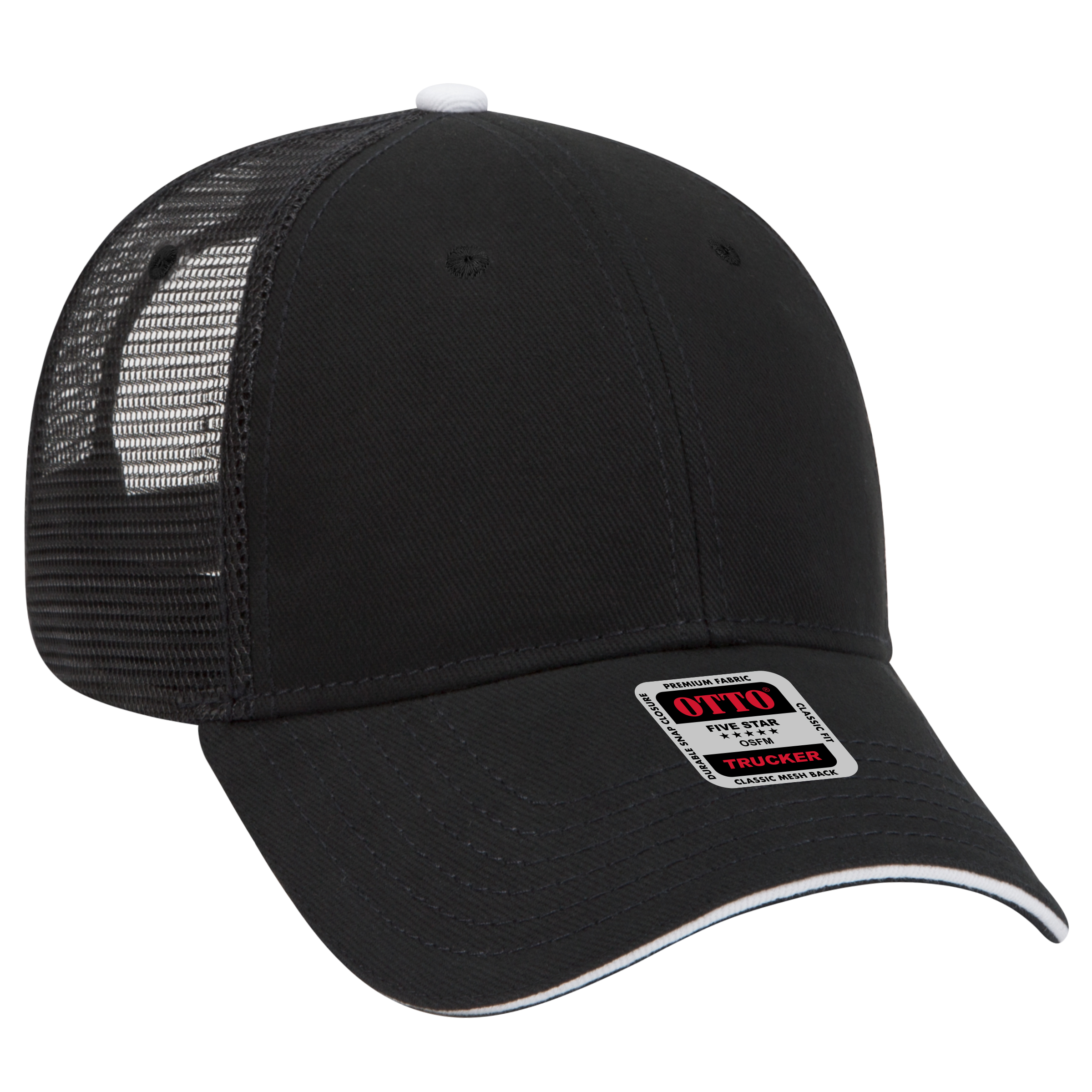 OTTO CAP® 6 Panel Low Profile Mesh Back Trucker Hat 12