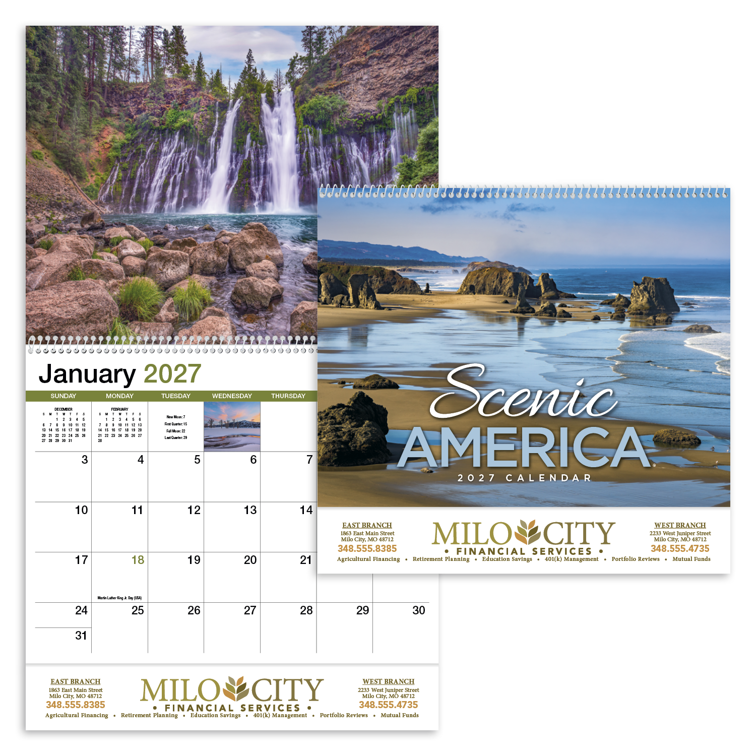 HotLine® Products Scenic America® Appointment Calendar - Spiral 72