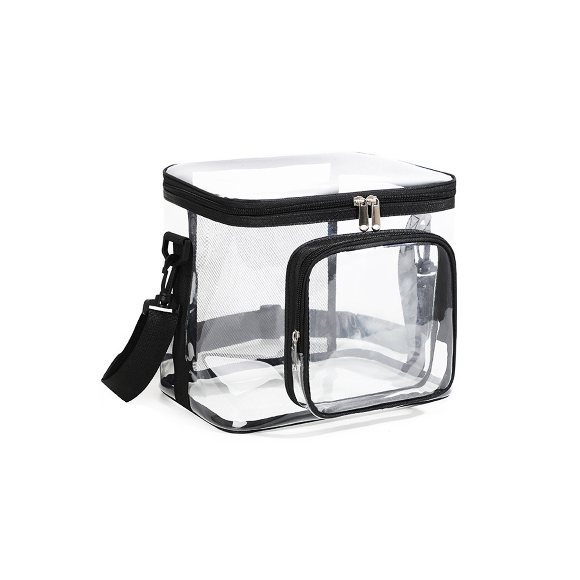 PVC Transparent Stadium Approved Crossbody With Zipper Pocket 4