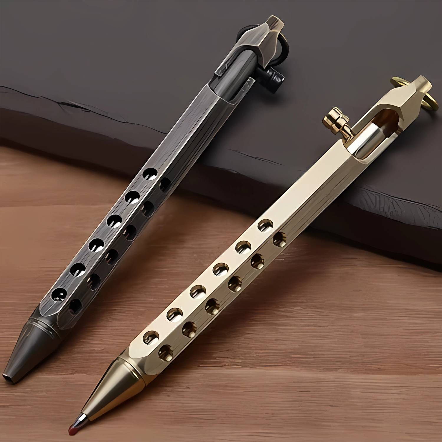 Metal Tactical Pen with Reflls and Clip 5