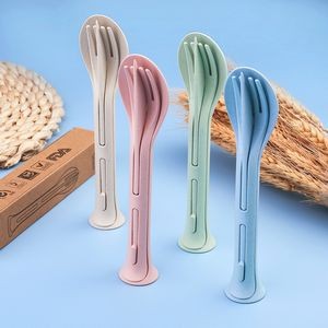 3 In 1 Portable Plastic Utensil Set Knife Fork Spoon 15
