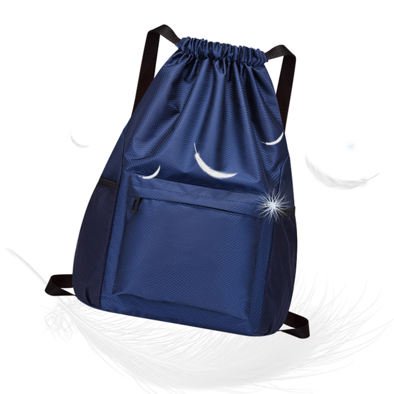 Waterproof Large Sports Drawstring Backpack w/Adjustable Shoulder Strap 24