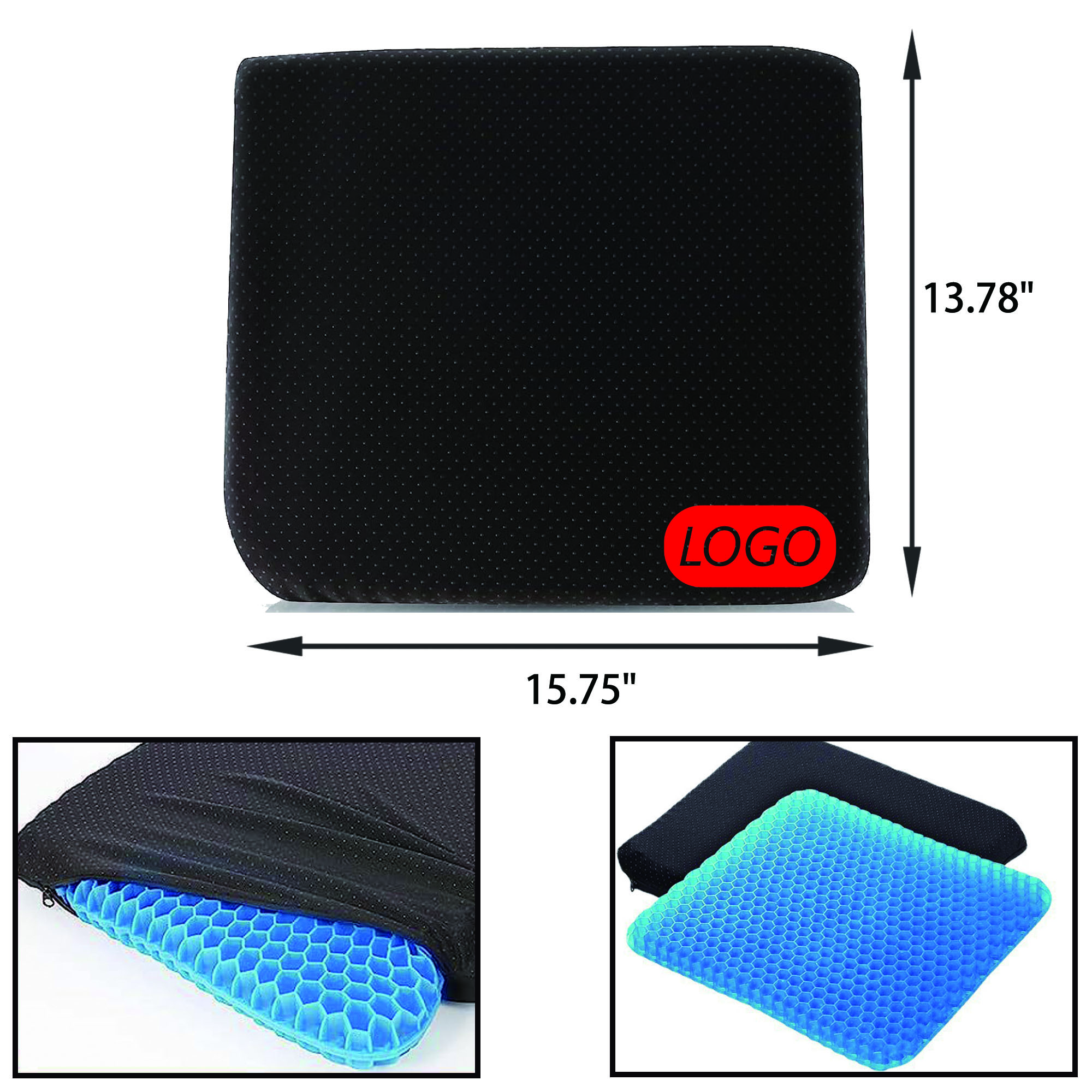 Full Color Square Gel Cushion MOQ 50 2