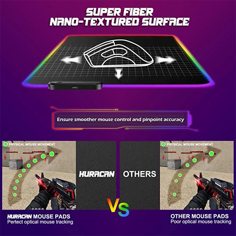 Large extension game pad soft LED mouse 5