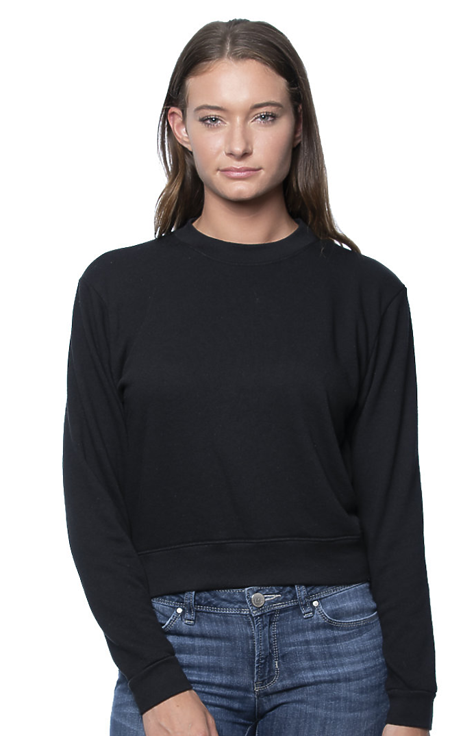 Womens Organic RPET French Terry Crew 5