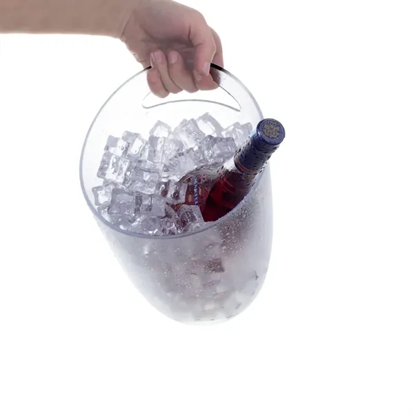 Clear Acrylic Beverage Ice Bucket with Handles