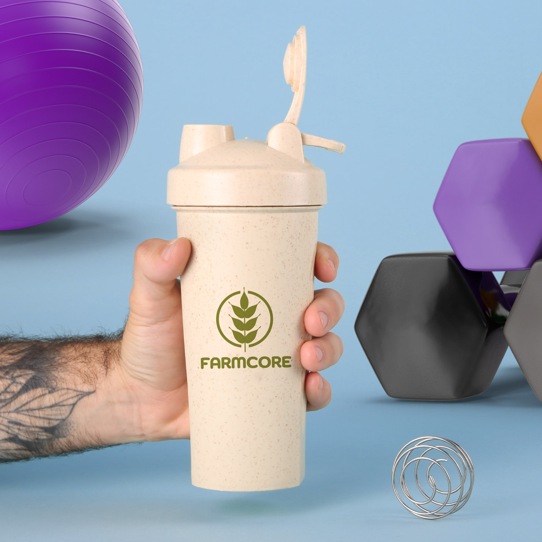 Wheat Straw Shaker Bottle 4