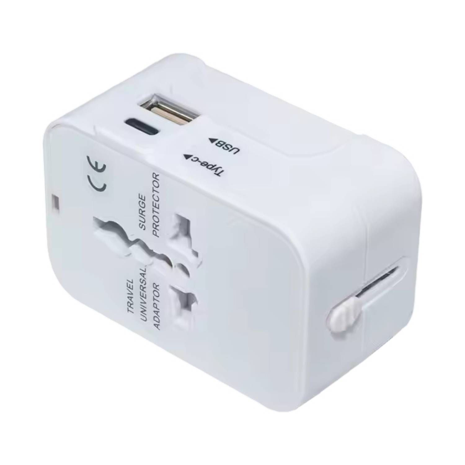 Dual Port Type C USB A Universal Travel Adapter 7