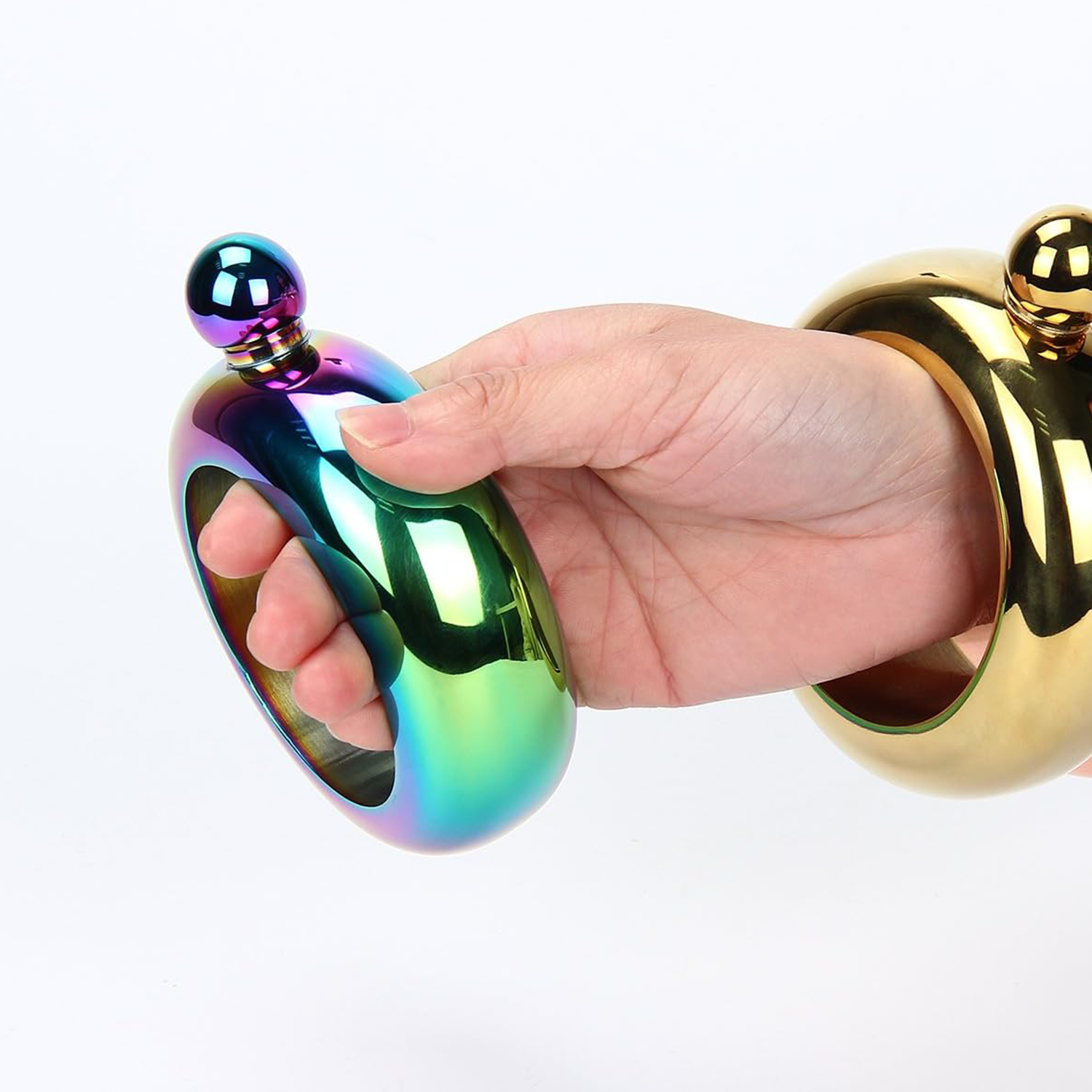 3.5Oz Bangle Shaped Drinking Flask 4