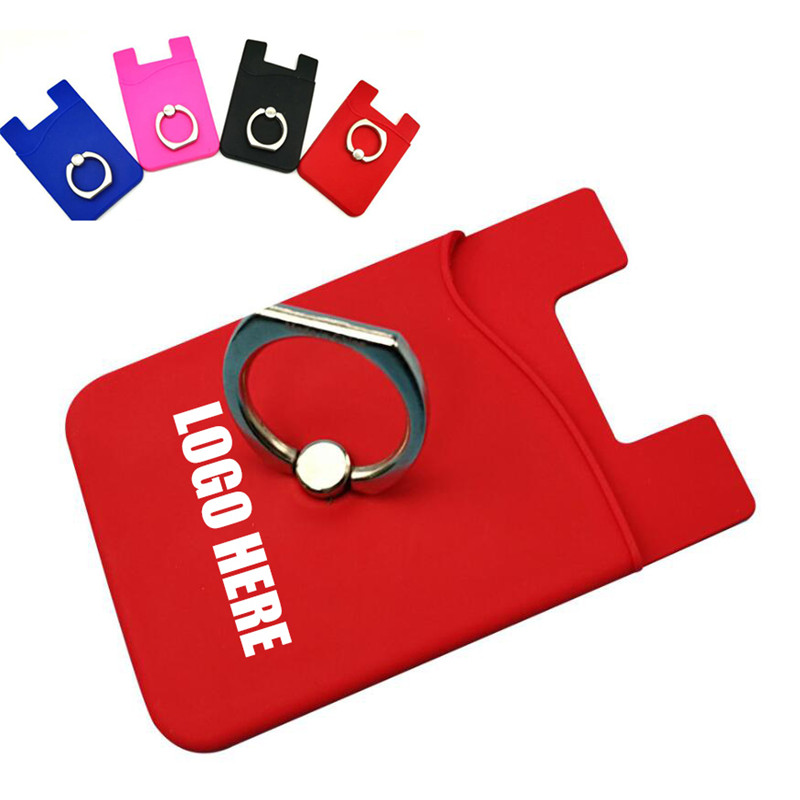 Silicone Phone Wallet With Ring Stand 1
