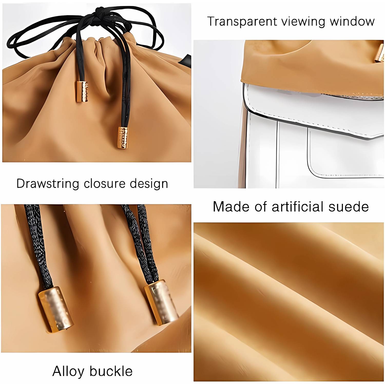 Drawstring Bags W/ Clear View Window 6