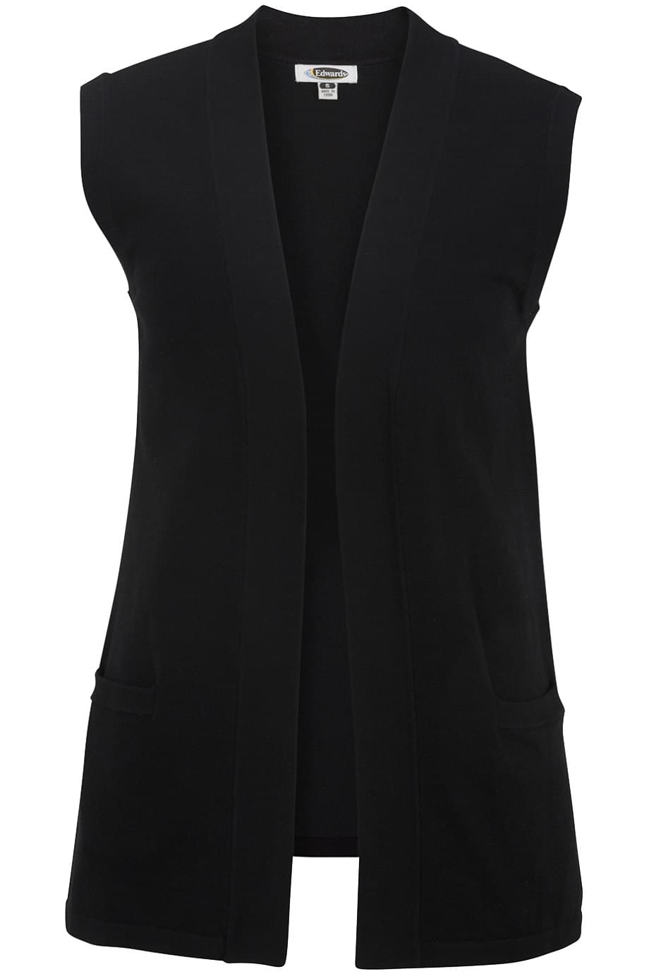 Ladies Open Cardigan Sweater Vest 3