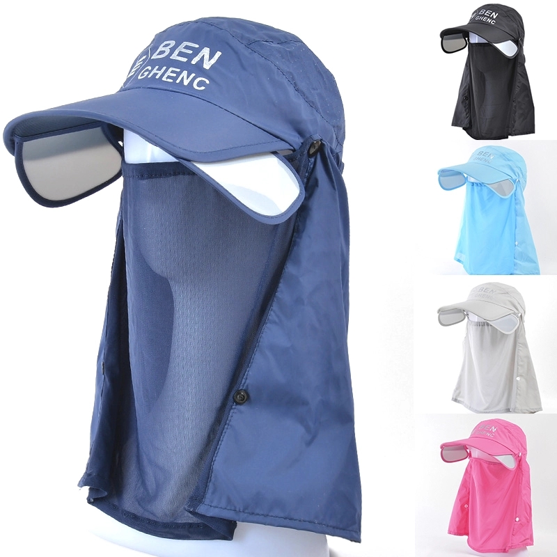 Outdoor Upf50+ Mesh Sun Hat Wide Brim Fishing Cap 2