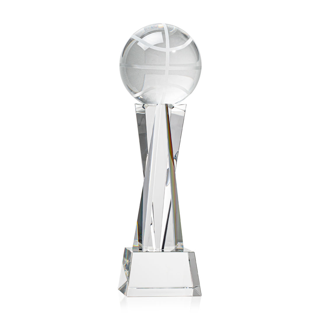 Basketball Award on Grafton Base - Clear 5