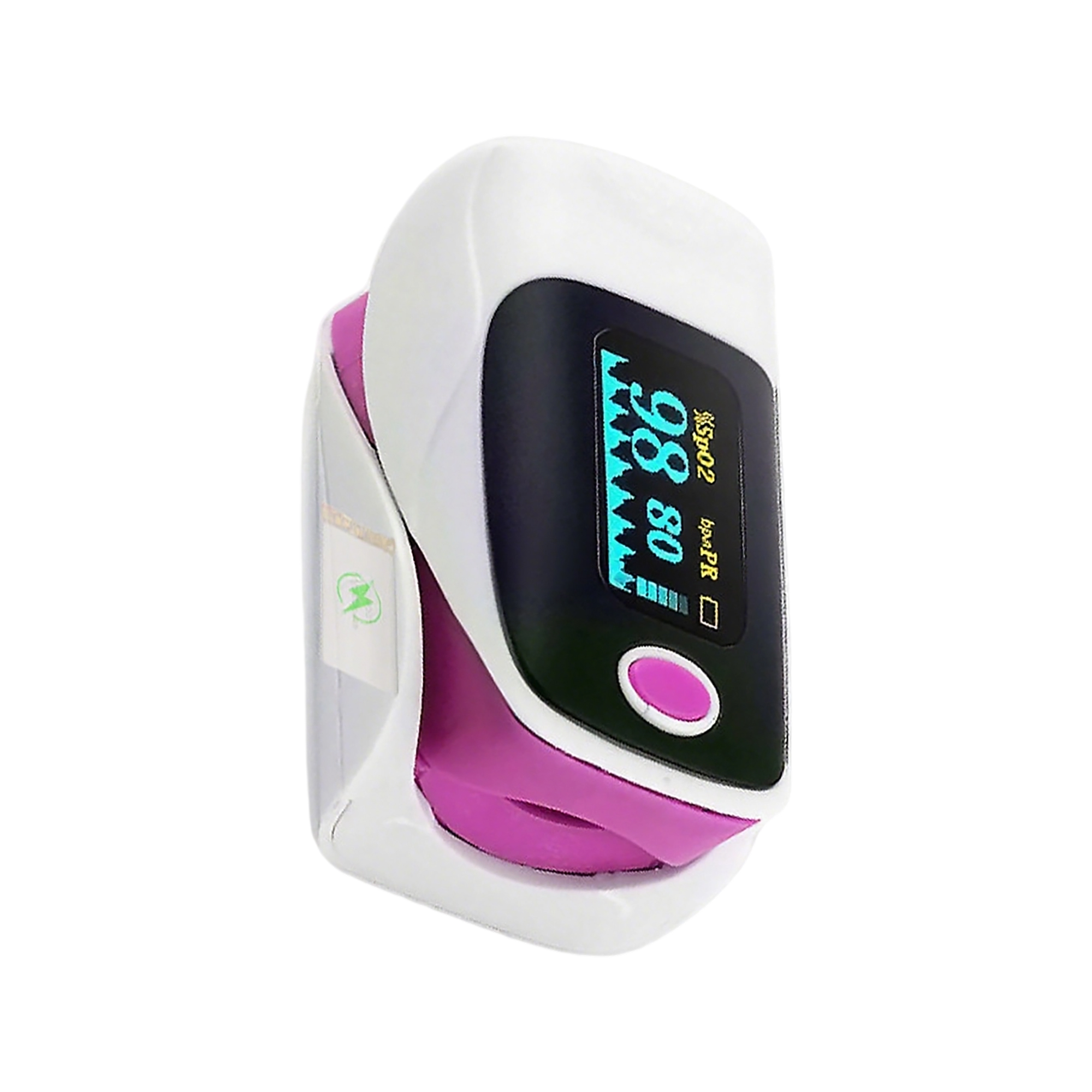Finger Pulse Oxygen Monitor With Bar Graph 2.5" By 1.4" By 2.4" 3