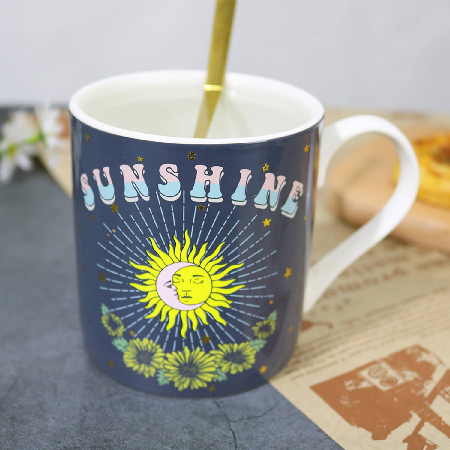 13oz Creative Color-Changing Ceramic Mug for Houehold Office 4